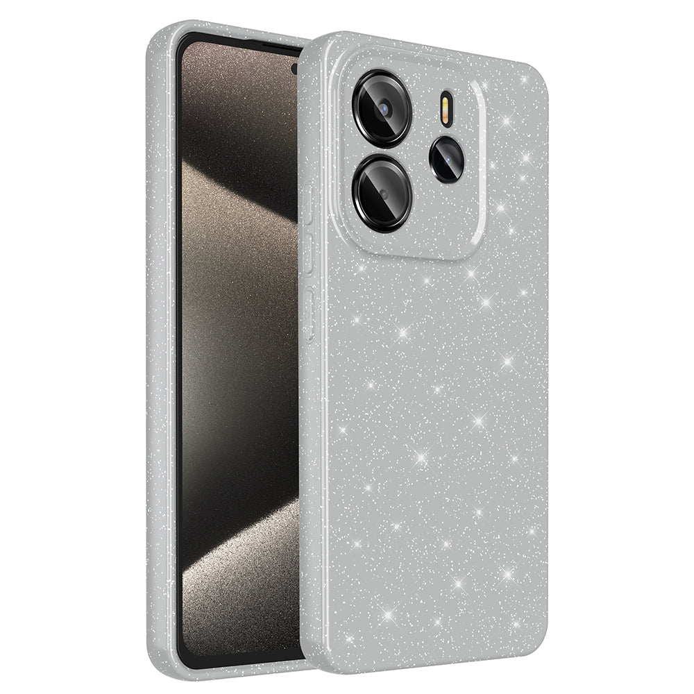 Xiaomi Redmi Note 14 5G Kılıf Kamera Korumalı Simli Lüks Zore Koton Kapak