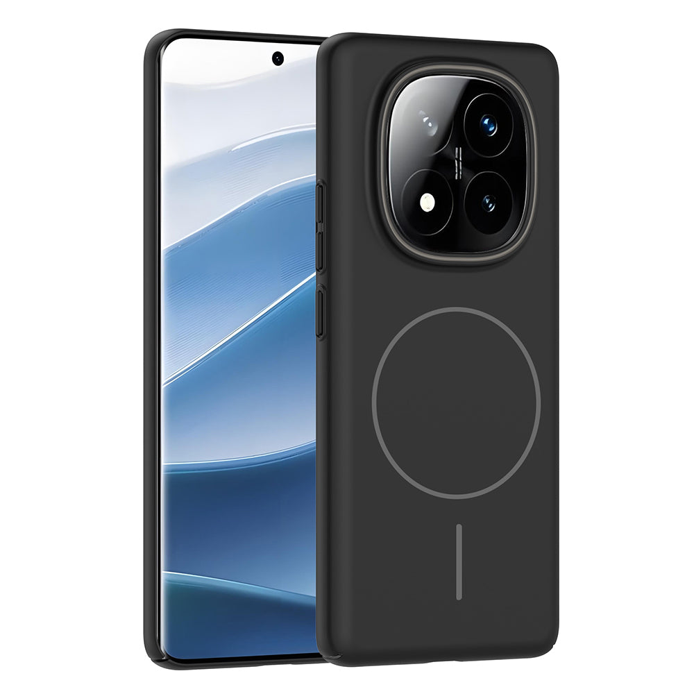 Xiaomi Redmi Note 14 Pro 4G Kılıf M-safe Şarj Özellikli Zore Ruby Sert Kapak Lacivert