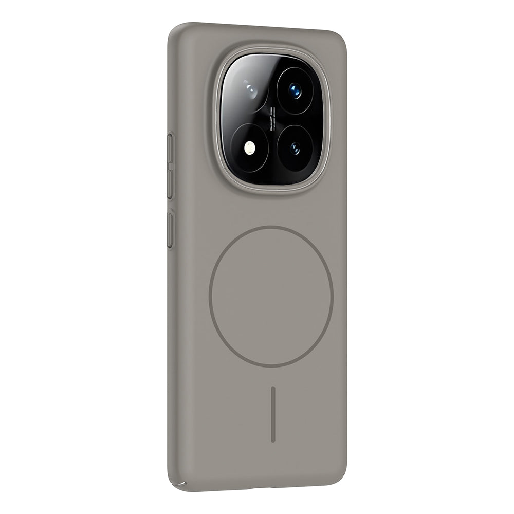 Xiaomi Redmi Note 14 Pro 4G Kılıf M-safe Şarj Özellikli Zore Ruby Sert Kapak Mürdüm