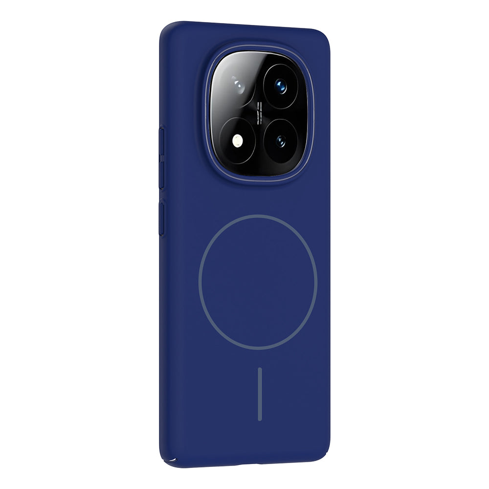Xiaomi Redmi Note 14 Pro 4G Kılıf M-safe Şarj Özellikli Zore Ruby Sert Kapak Lacivert