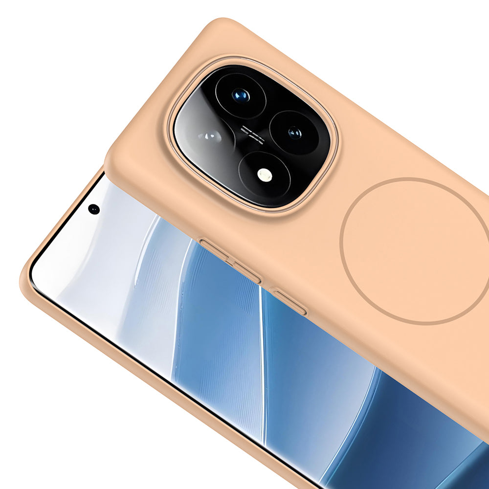 Xiaomi Redmi Note 14 Pro 4G Kılıf M-safe Şarj Özellikli Zore Ruby Sert Kapak Lacivert