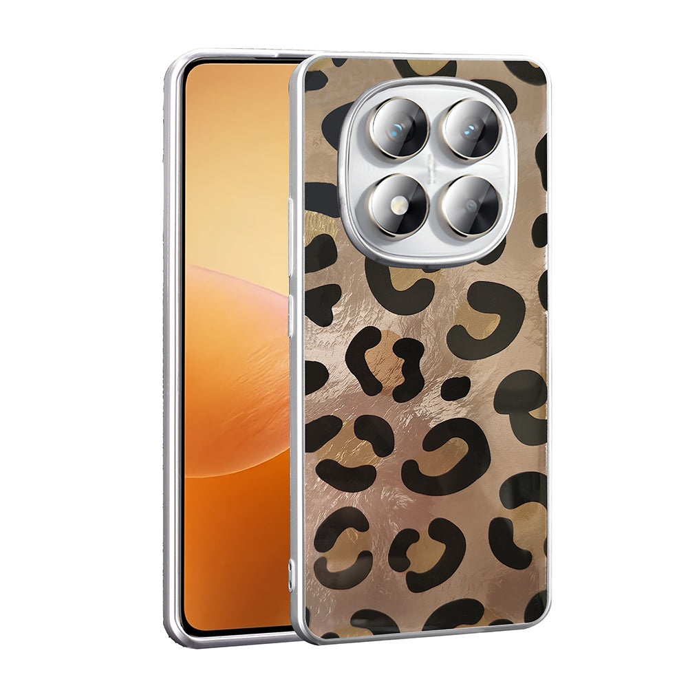Xiaomi Redmi Note 14 Pro 5G Kılıf Desenli Zore Mep Kapak Gold Leopar