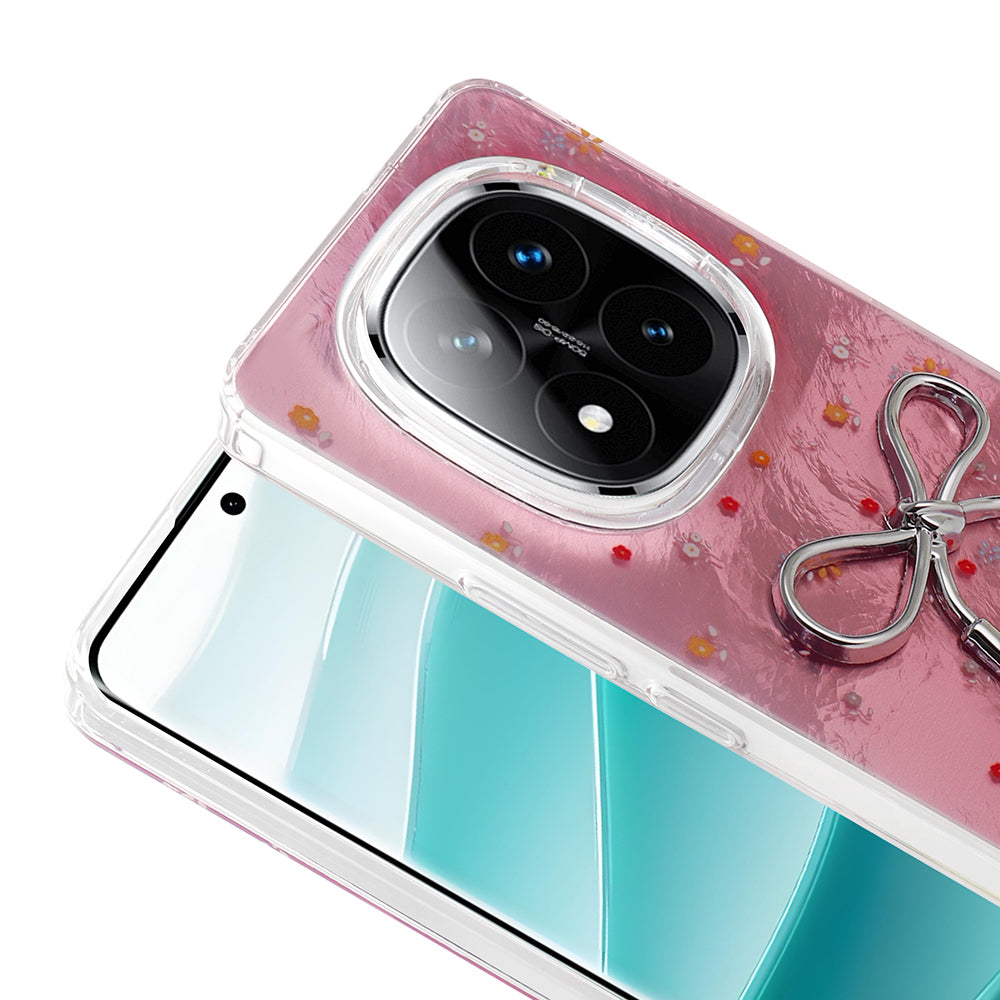 Xiaomi Redmi Note 14 Pro 5G Kılıf Kamera Korumalı Figürlü Zore Ponti Silikon Kapak Lila