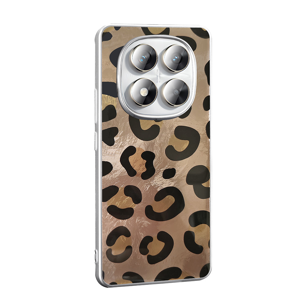 Xiaomi Redmi Note 14 Pro Plus Kılıf Desenli Zore Mep Kapak Gold Leopar