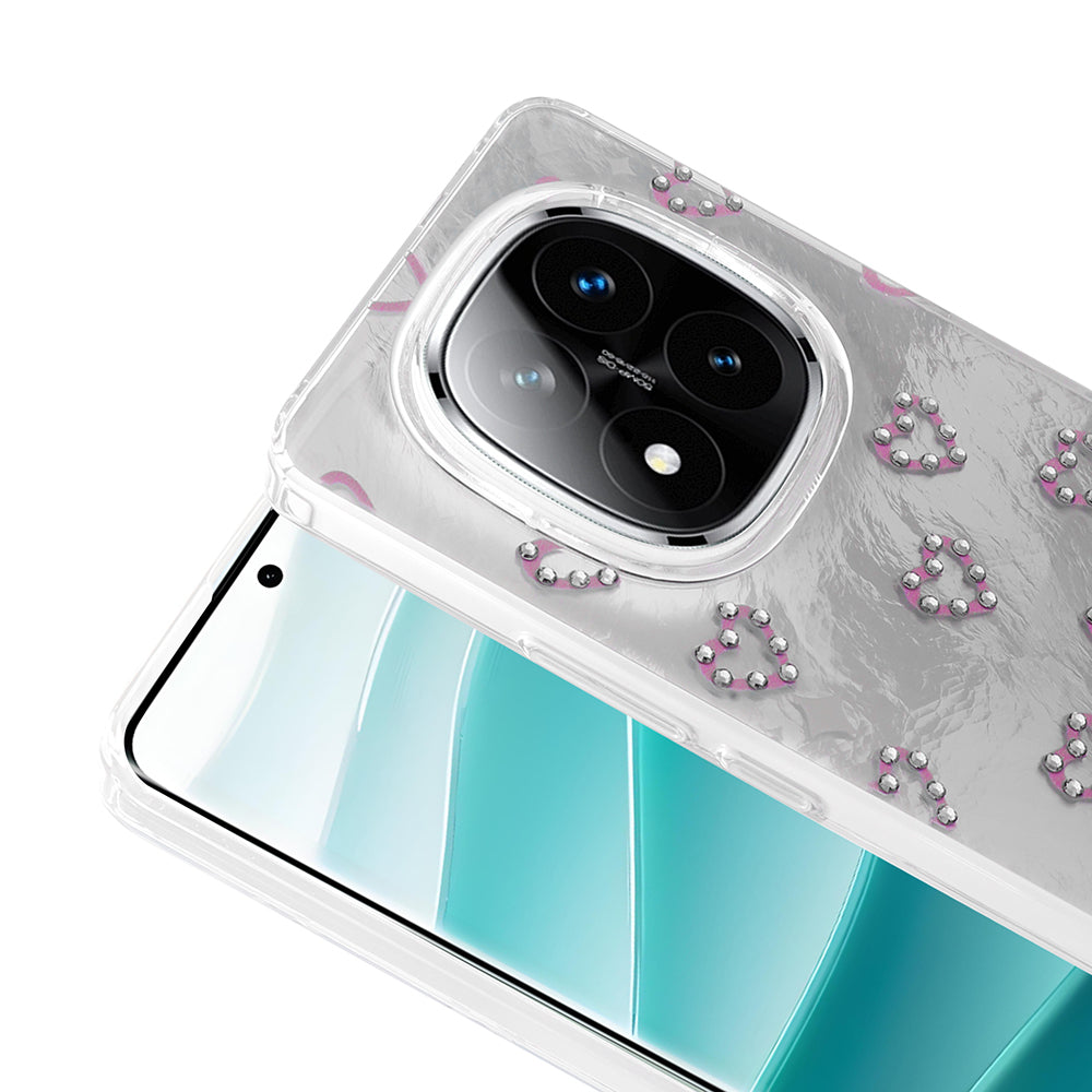 Xiaomi Redmi Note 14 Pro Plus Kılıf Kamera Korumalı Figürlü Zore Ponti Silikon Kapak Beyaz