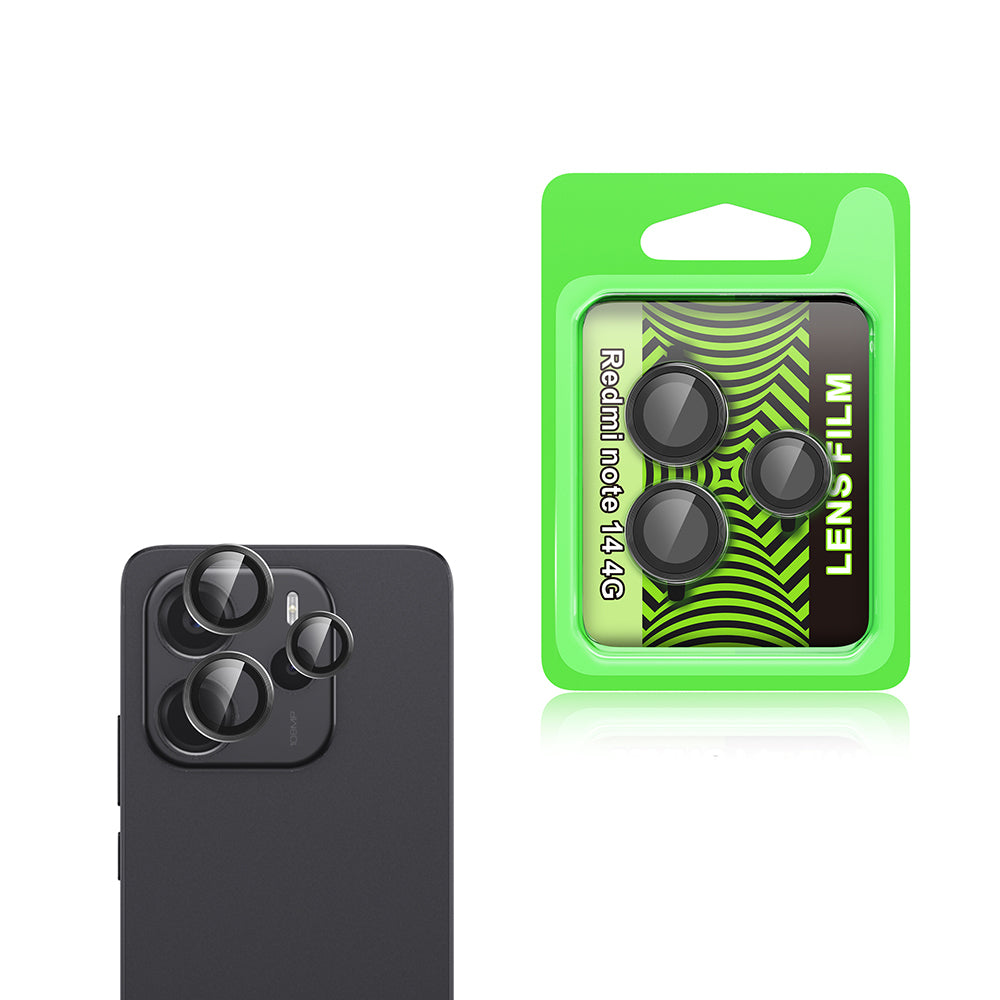 Xiaomi Redmi Note 14 Zore CL-07 Kamera Lens Koruyucu Siyah