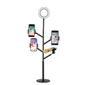 Zore Professional Live Stream Işıklı Telefon Tutucu Ring Light Siyah