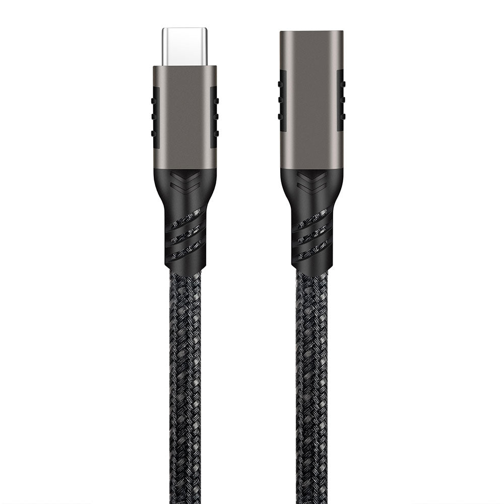 Zore Extension USB3.2 Type-C PD Uzatma Kablosu 100W 20Gbps 4K@60Hz 3 Metre Siyah