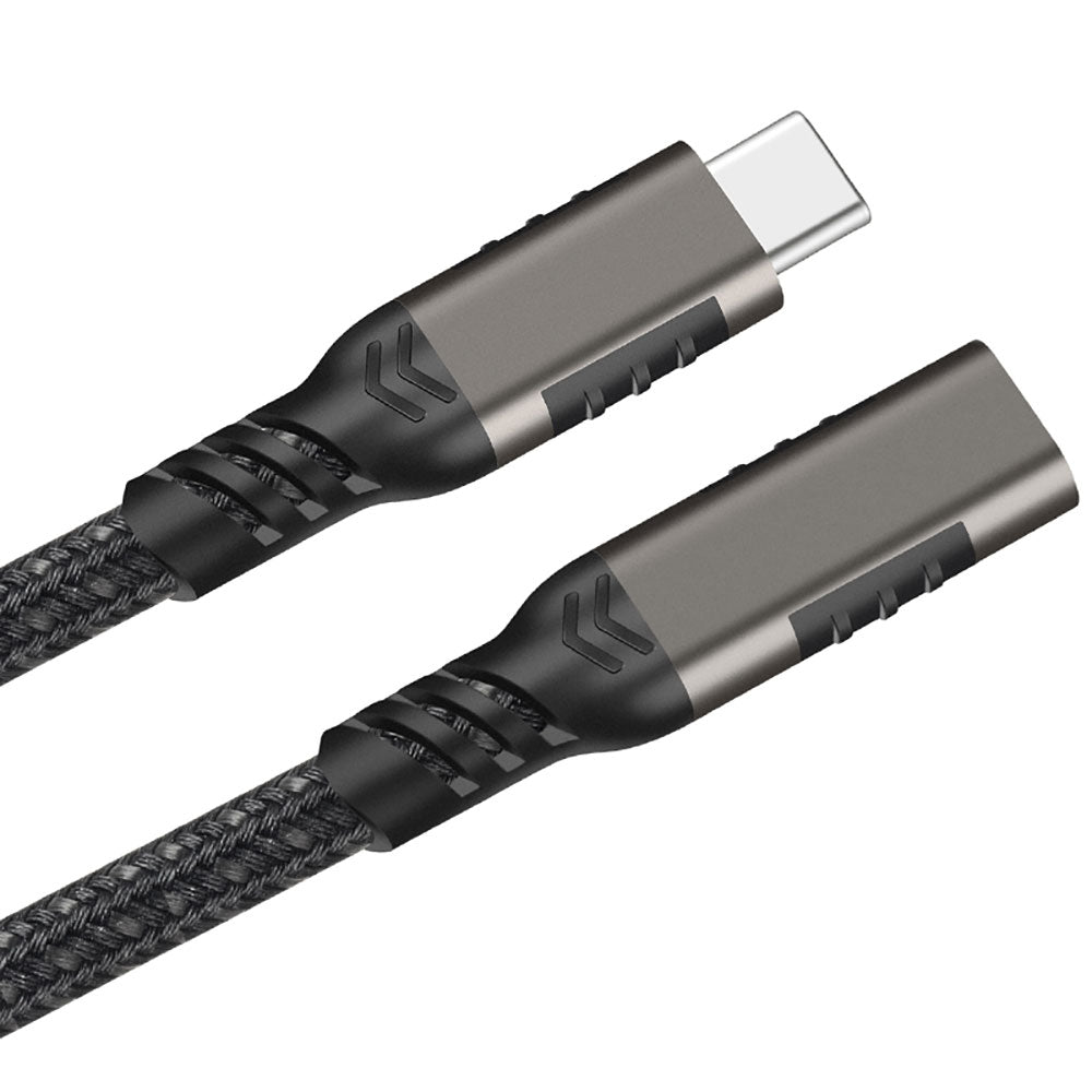 Zore Extension USB3.2 Type-C PD Uzatma Kablosu 100W 20Gbps 4K@60Hz 3 Metre Siyah