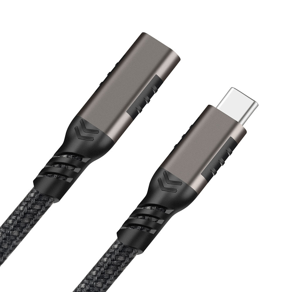 Zore Extension USB3.2 Type-C PD Uzatma Kablosu 100W 20Gbps 4K@60Hz 3 Metre Siyah