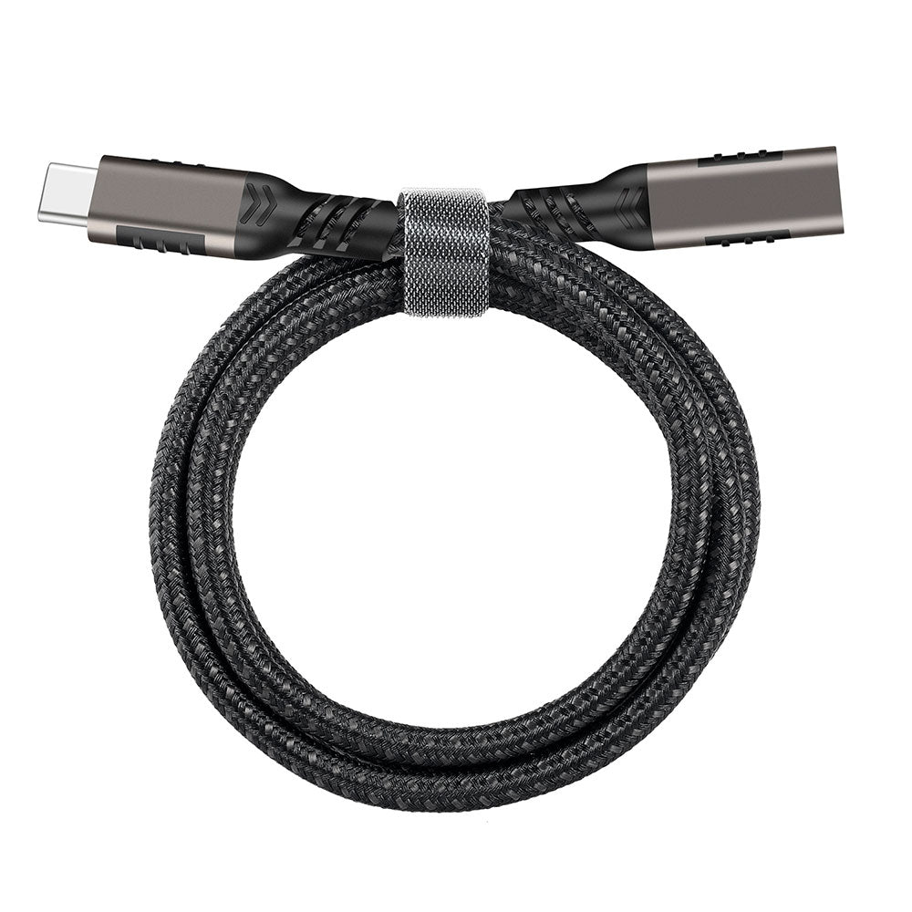 Zore Extension USB3.2 Type-C PD Uzatma Kablosu 100W 20Gbps 4K@60Hz 3 Metre Siyah