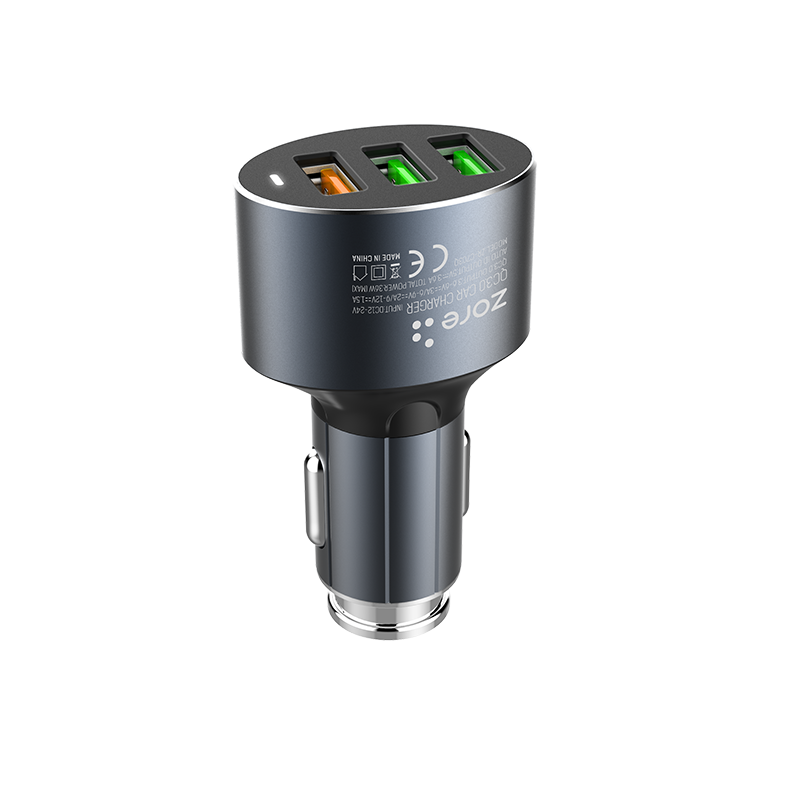 Zore ZR-C703Q Type-C 2 in 1 Araç Şarj Seti