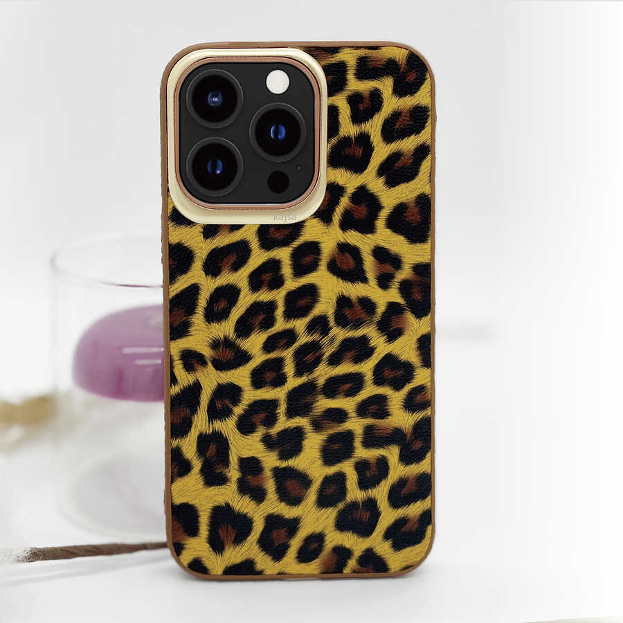 Apple%20iPhone%2013%20Kılıf%20Kajsa%20Glamorous%20Serisi%20Leopard%20Combo%20Kapak