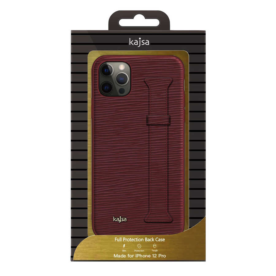 Apple%20iPhone%2012%20Pro%20Max%20Kılıf%20Kajsa%20Wave%20Pattern%20Handstrap%20Kapak