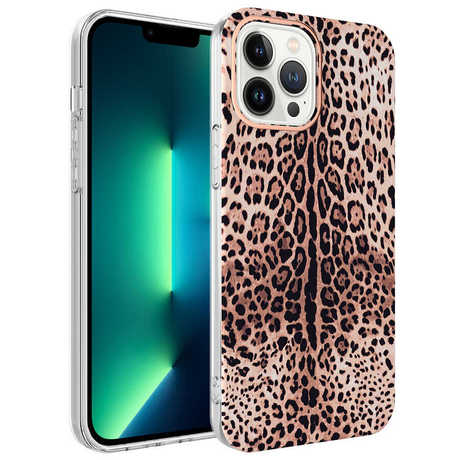 Apple%20iPhone%2013%20Pro%20Max%20Kılıf%20Zore%20Bella%20Kapak-Leopar