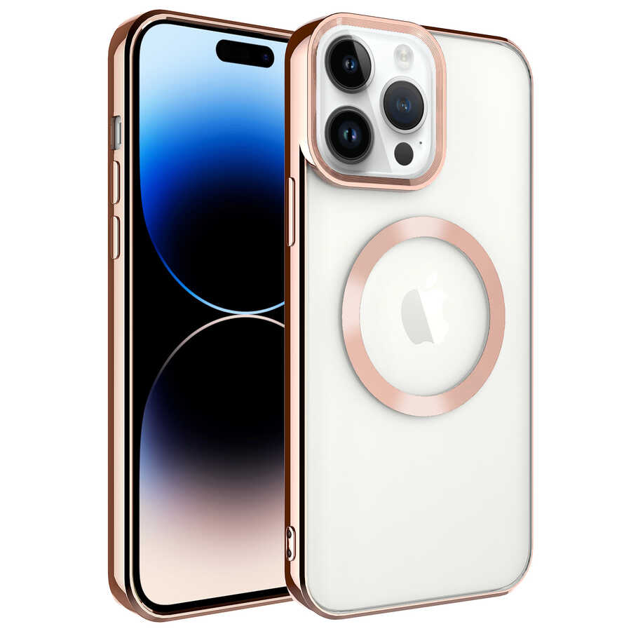 Apple%20iPhone%2014%20Pro%20Kılıf%20Magsafe%20Wireless%20Şarj%20Özellikli%20Zore%20Setro%20Silikon-Rose%20gold