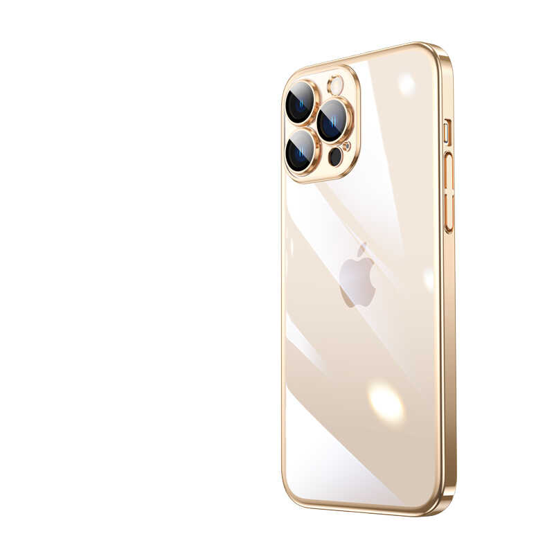 Apple%20iPhone%2013%20Pro%20Kılıf%20Sert%20PC%20Renkli%20Çerçeveli%20Zore%20Riksos%20Silikon%20Kapak-Gold