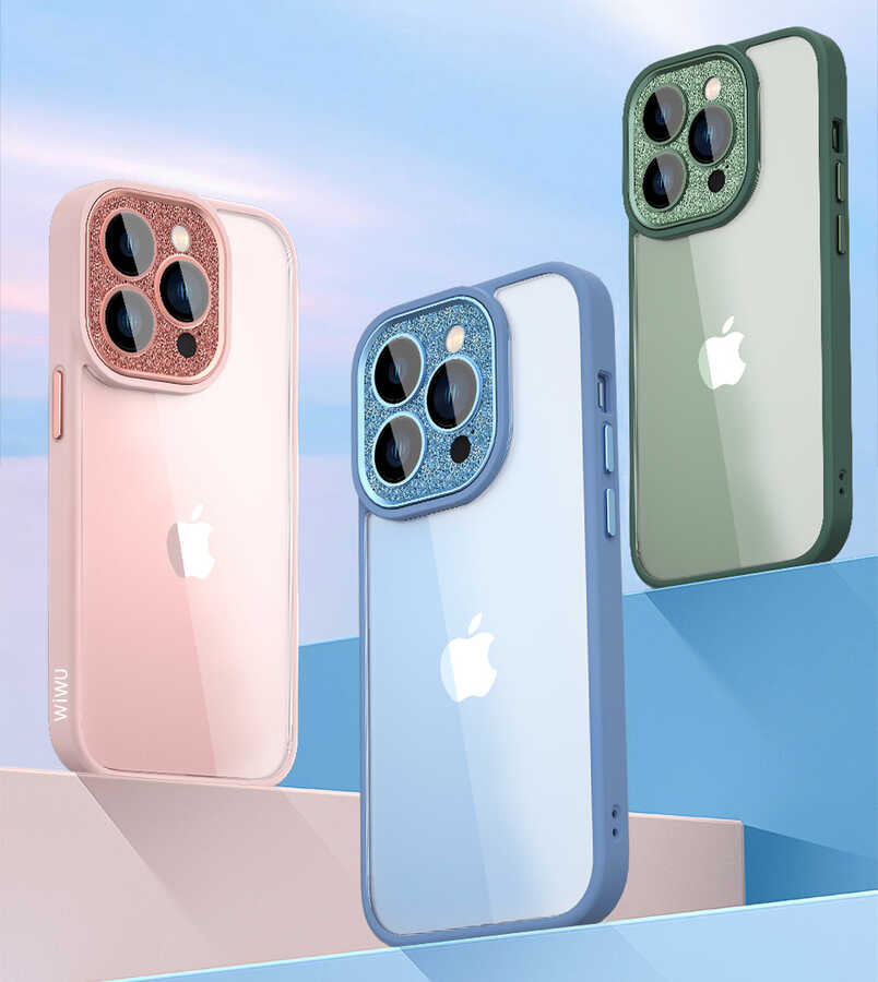 Apple%20iPhone%2014%20Pro%20Kılıf%20​​​​​Wiwu%20Lens%20Korumalı%20Renkli%20Kenar%20Arkası%20Şeffaf%20Multicolor%20Kapak