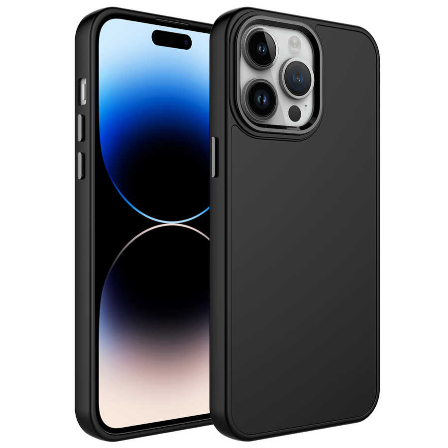 Apple%20iPhone%2013%20Pro%20Kılıf%20Metal%20Çerçeve%20ve%20Buton%20Tasarımlı%20Silikon%20Zore%20Luna%20Kapak