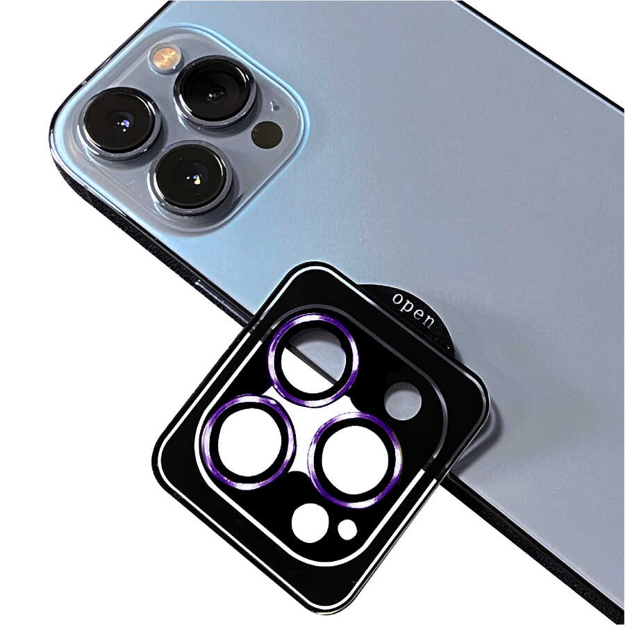 Apple%20iPhone%2014%20Pro%20Zore%20CL-09%20Kamera%20Lens%20Koruyucu-Koyu%20mor