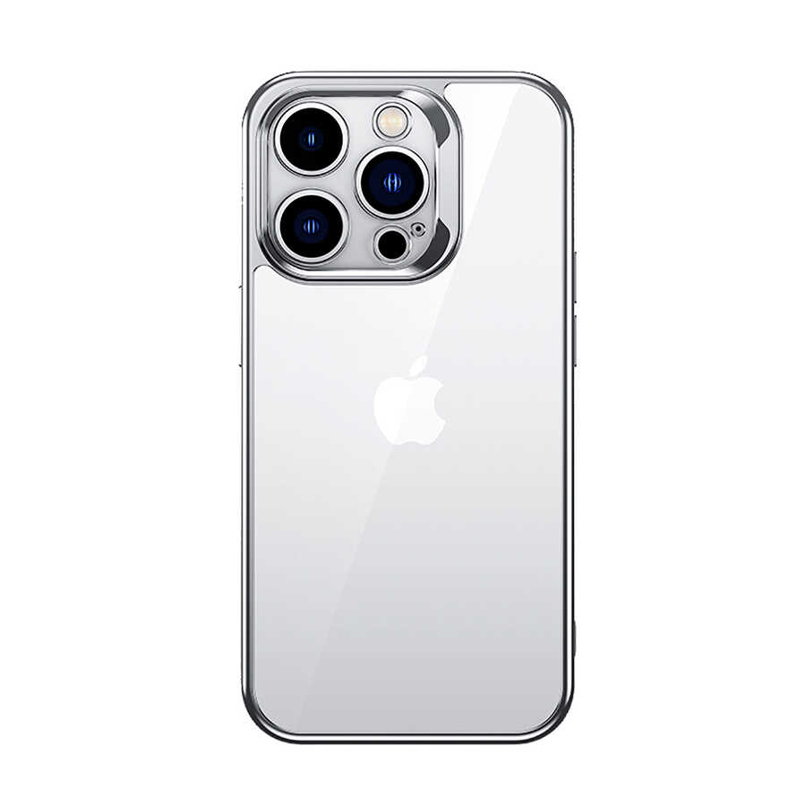 Apple%20iPhone%2014%20Pro%20Kılıf%20Benks%20Electroplating%20TPU%20Kapak%20Ekran%20Koruyucu%20Hediyeli-Gümüş