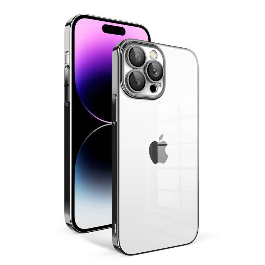 Apple%20iPhone%2014%20Pro%20Max%20Kılıf%20Kamera%20Korumalı%20Renkli%20Çerçeveli%20Zore%20Garaj%20Kapak-Siyah