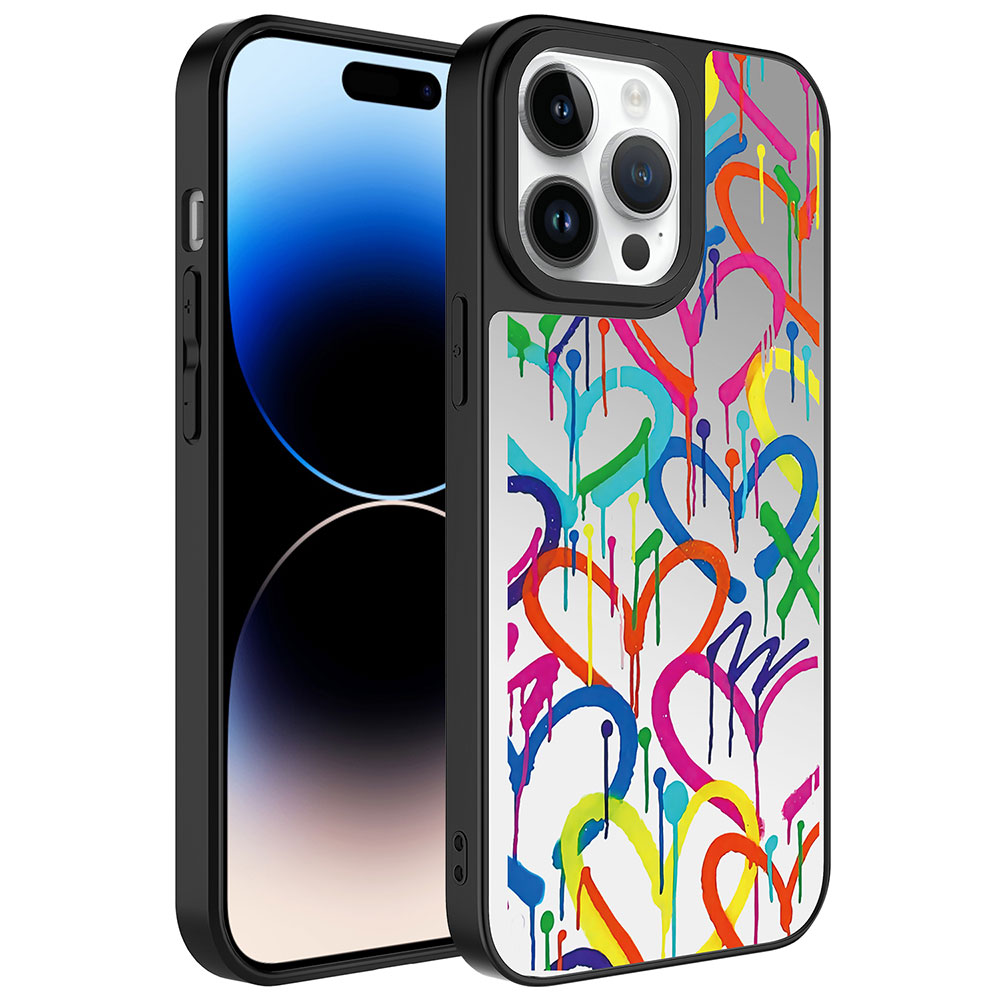 Apple%20iPhone%2014%20Pro%20Kılıf%20Aynalı%20Desenli%20Kamera%20Korumalı%20Parlak%20Zore%20Mirror%20Kapak-Kalp