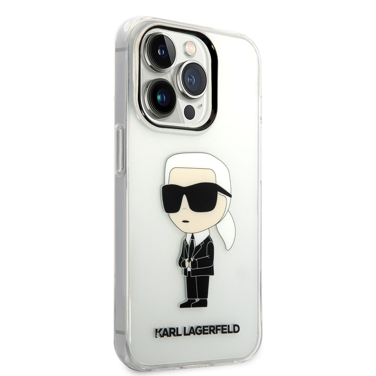 Apple%20iPhone%2014%20Pro%20Kılıf%20Karl%20Lagerfeld%20Transparan%20İkonik%20Karl%20Dizayn%20Kapak