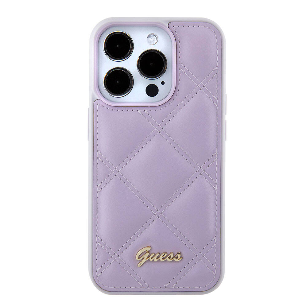 Apple%20iPhone%2015%20Pro%20Kılıf%20Guess%20Orjinal%20Lisanslı%20PU%20Deri%20Metal%20Yazı%20Logolu%20Kapitone%20Kapak