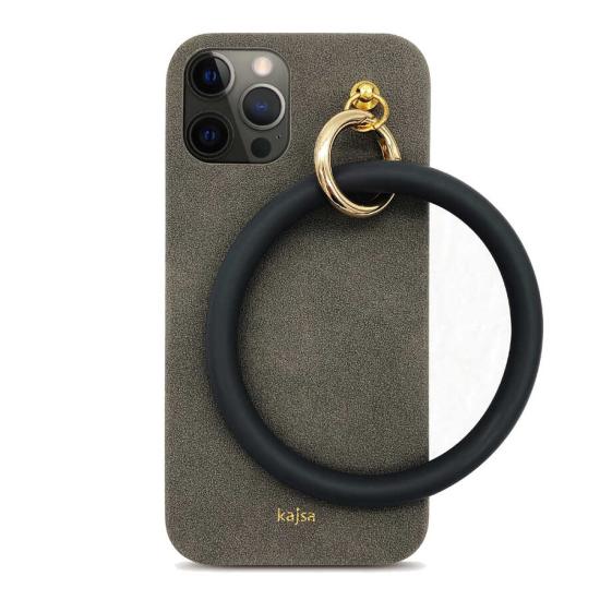 Apple iPhone 12 Pro Max Kılıf Kajsa Splendid Serisi Morandi Ring Kapak