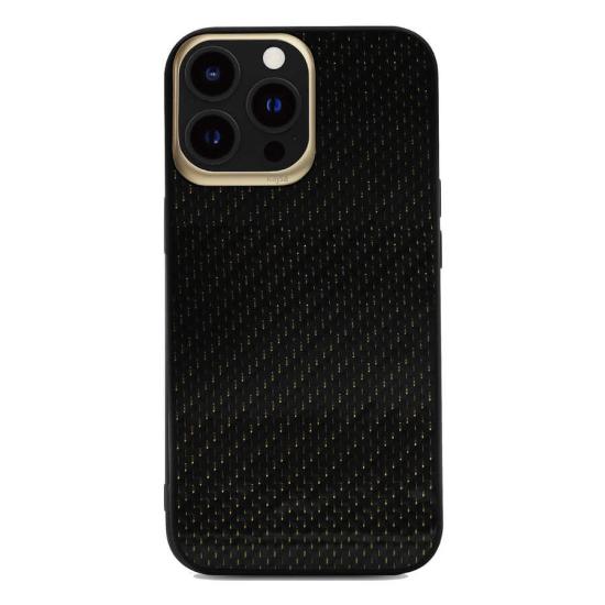 Apple iPhone 13 Pro Kılıf Kajsa Carbon Fiber Collection Arka Kapak