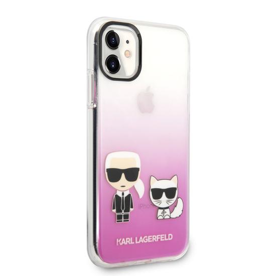 Apple iPhone 11 Kılıf Karl Lagerfeld Sert TPU K&C Dizayn Kapak