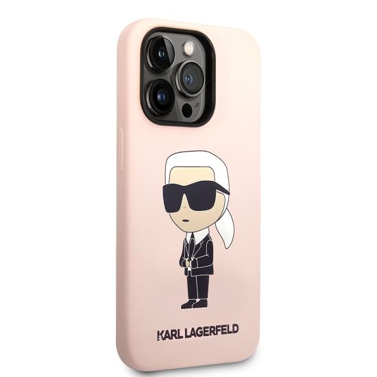 Apple iPhone 14 Pro Kılıf Karl Lagerfeld Silikon Karl Dizayn Kapak