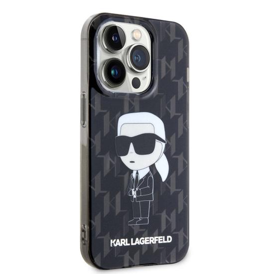 Apple iPhone 15 Pro Kılıf Karl Lagerfeld IML İkonik Monogram Orjinal Lisanslı Kapak