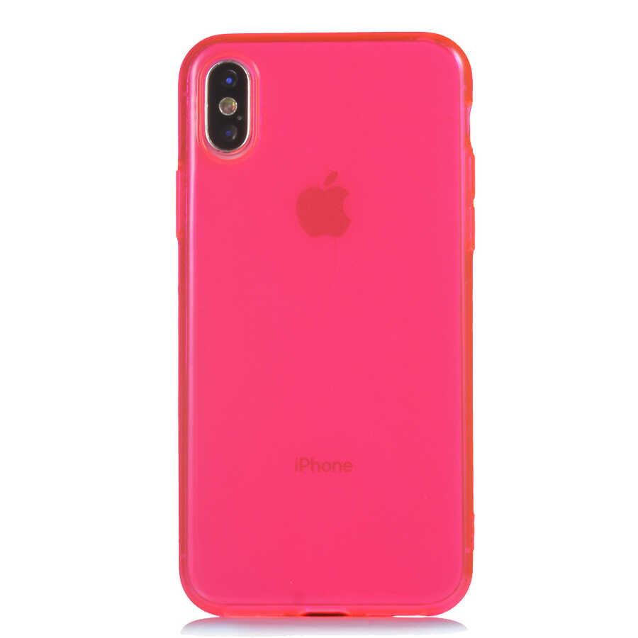 Apple%20iPhone%20X%20Kılıf%20Zore%20Mun%20Silikon-Pembe