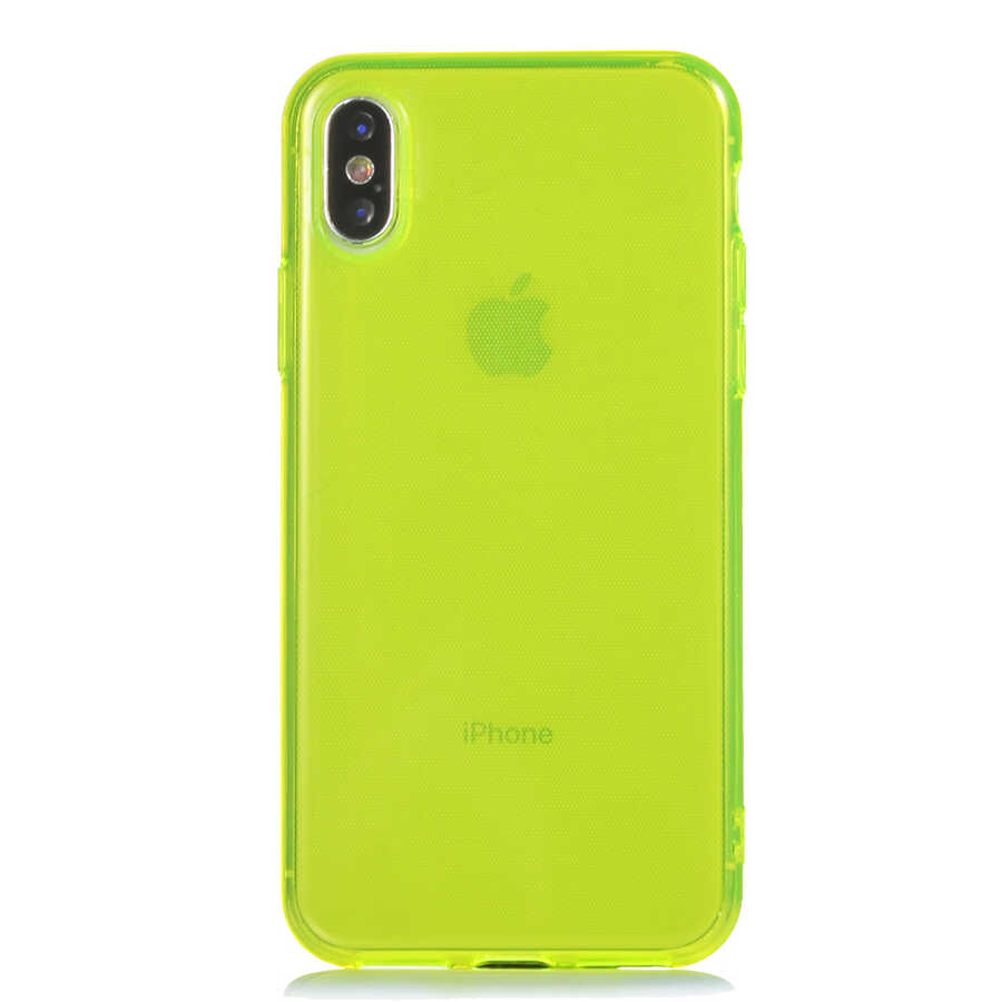 Apple%20iPhone%20X%20Kılıf%20Zore%20Mun%20Silikon-Sarı